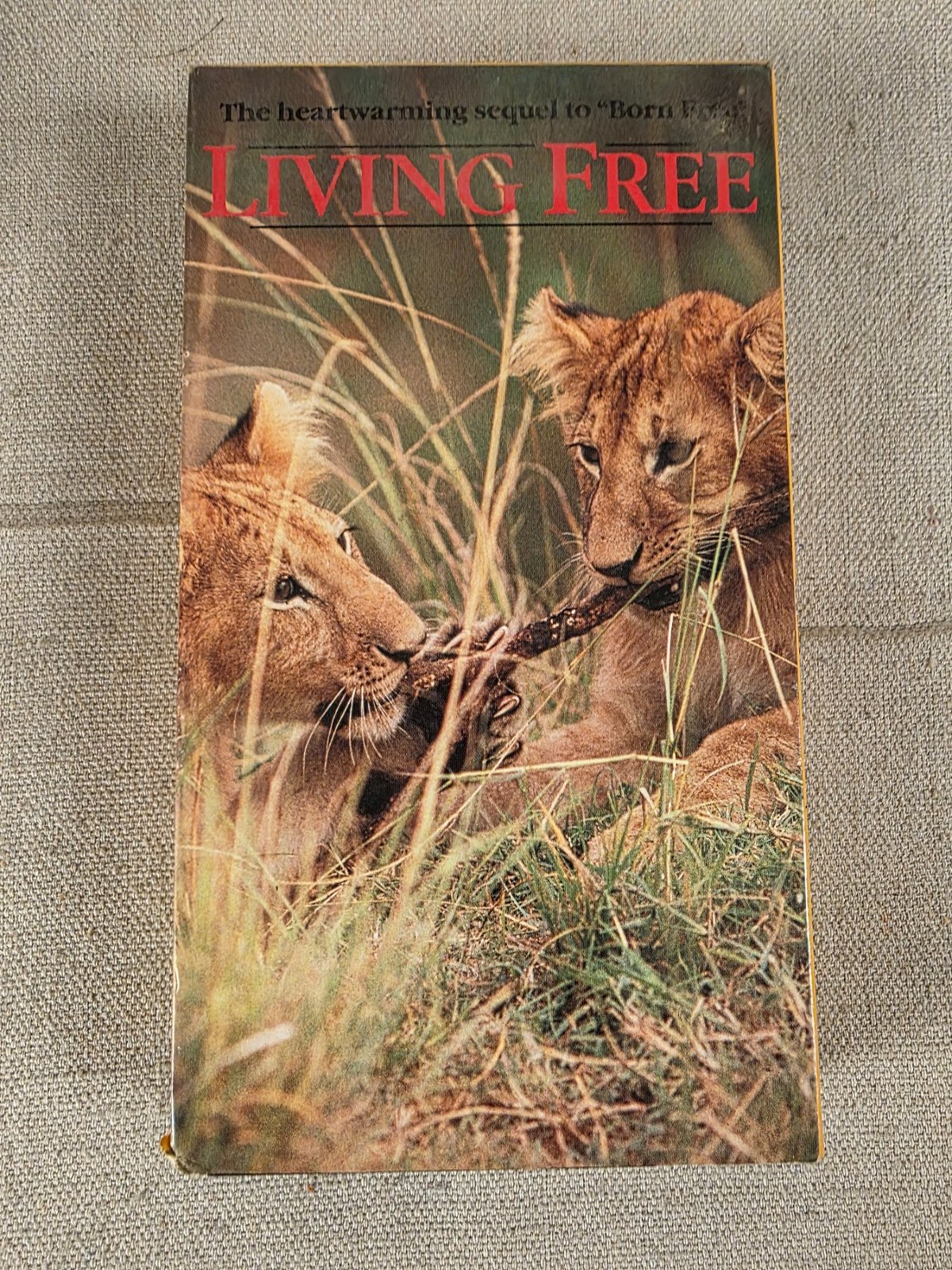 Living Free VHS 1993 Sequel to Born Free Lion Cubs Africa Movie