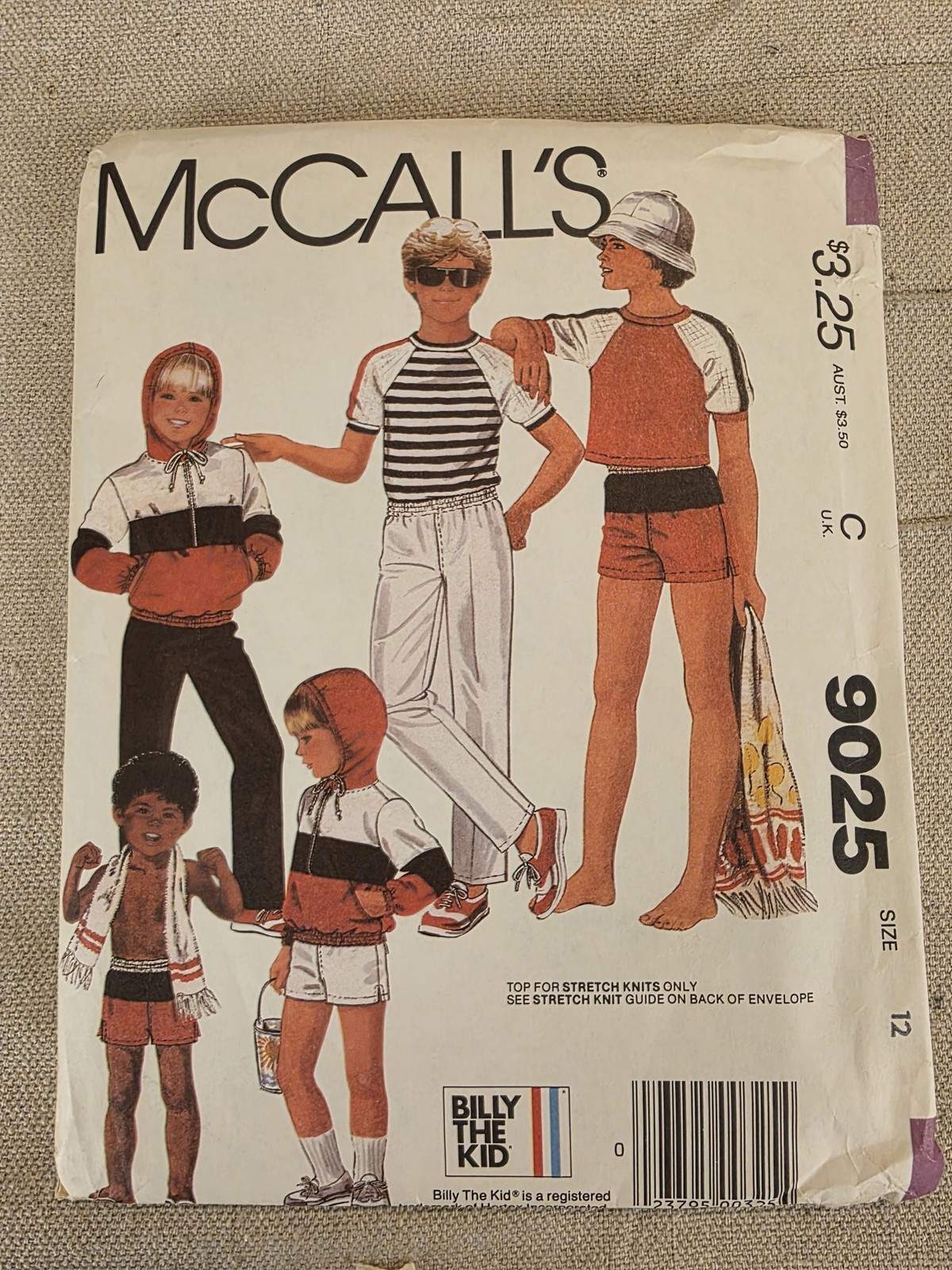McCall's 9025 Vintage Boys Jacket Top Pants Bathing Suit Sewing Pattern 12