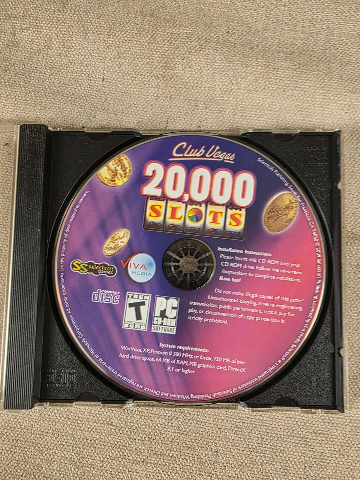 Club Vegas 20,000 Slots PC CD-ROM Game