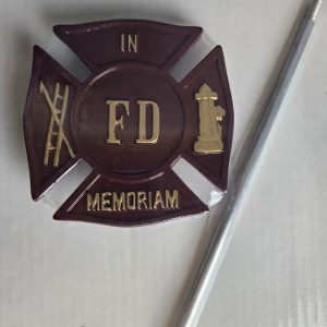 Montague Metal Products Fire Department In Memoriam Garden Stake