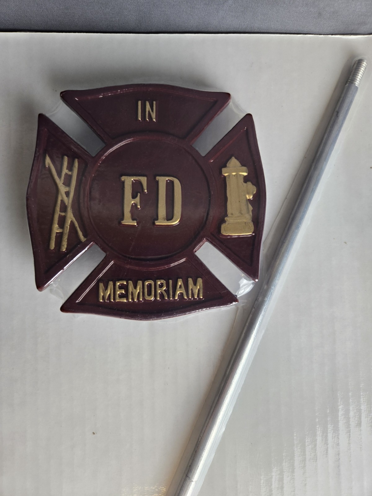 Montague Metal Products Fire Department In Memoriam Garden Stake