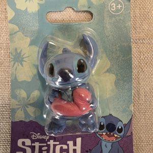 Disney Stitch Figurine Collectible Toy with Pink Float 3+