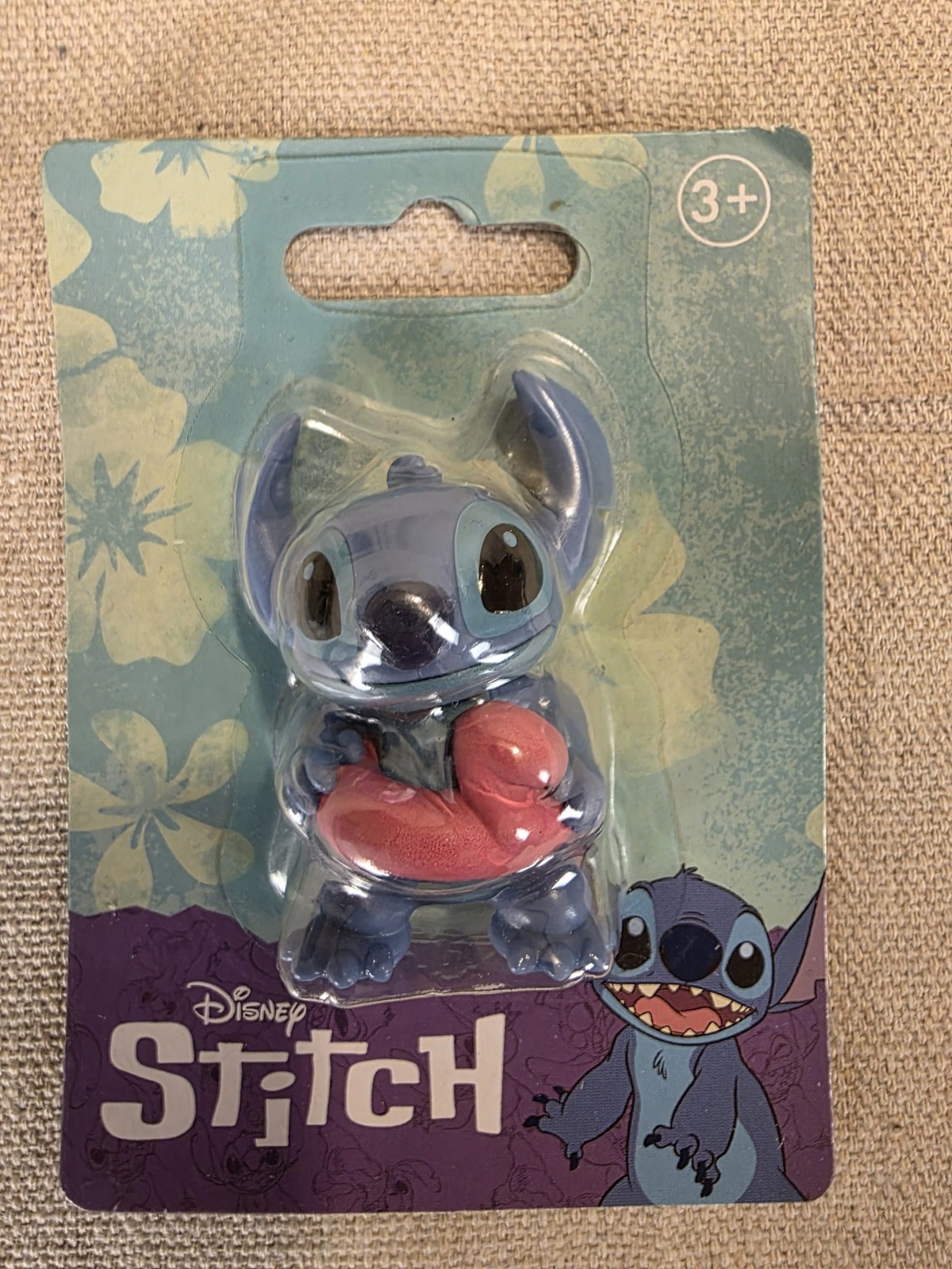 Disney Stitch Figurine Collectible Toy with Pink Float 3+