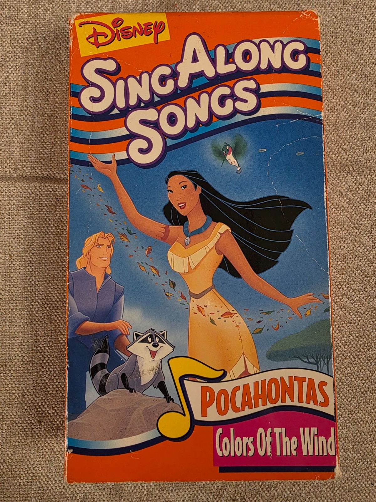 Disney Sing Along Songs Pocahontas Colors of the Wind VHS Tape
