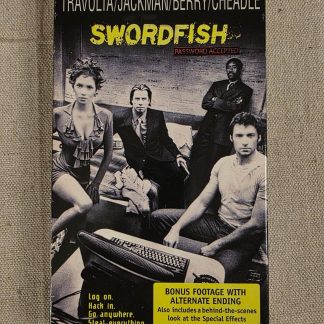 Swordfish VHS 2001 John Travolta Hugh Jackman Halle Berry