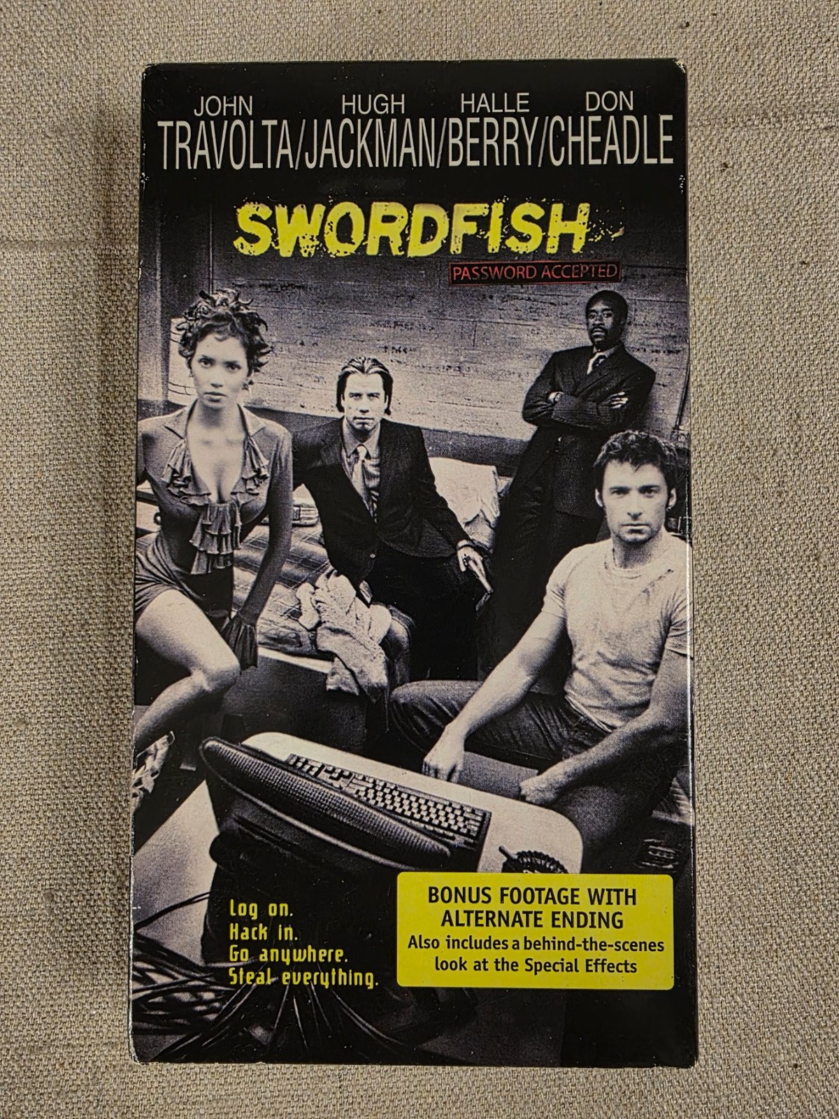 Swordfish VHS 2001 John Travolta Hugh Jackman Halle Berry