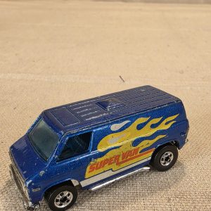 Vintage Hot Wheels 1974 Super Van Blue Metallic Diecast Toy Car