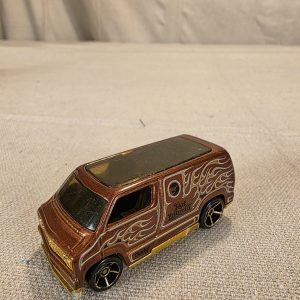 2007 Hot Wheels Custom '77 Dodge Van Brown Diecast Toy Car