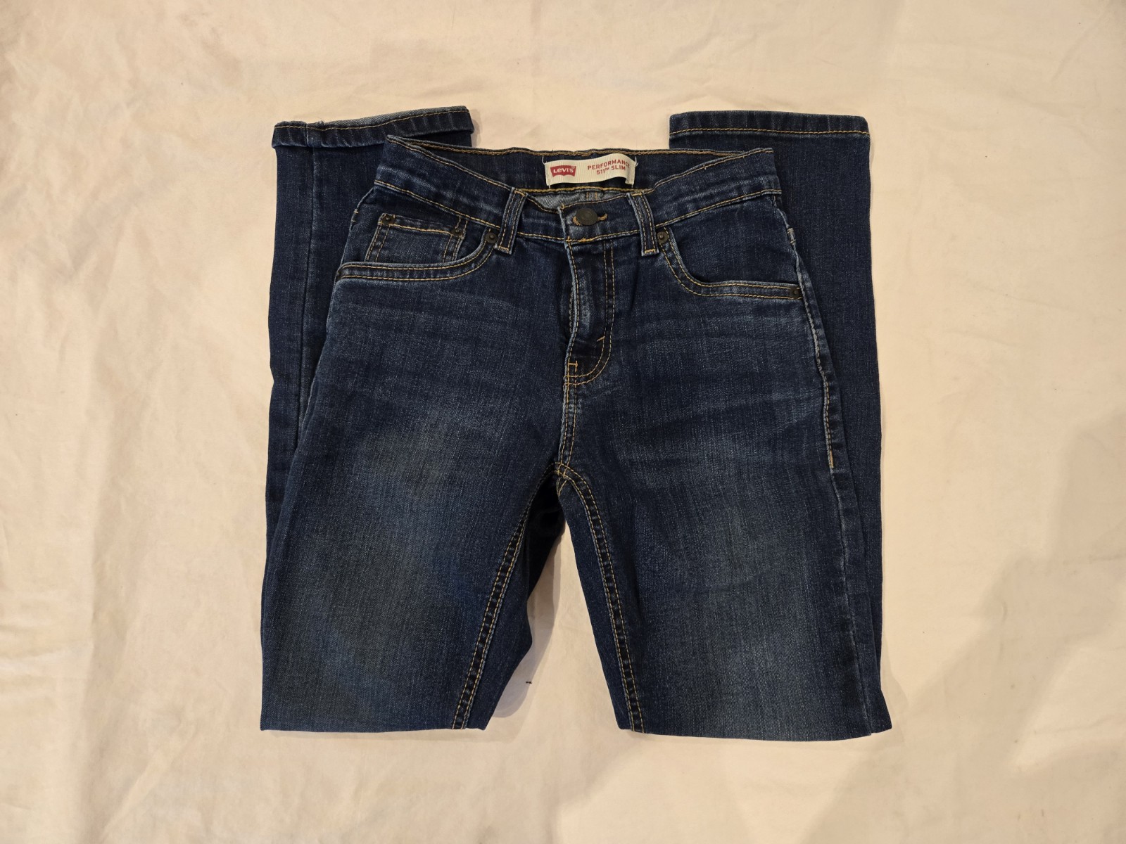 Levi’s Girls 511 Slim Performance Jeans – Size 12 – Dark Blue