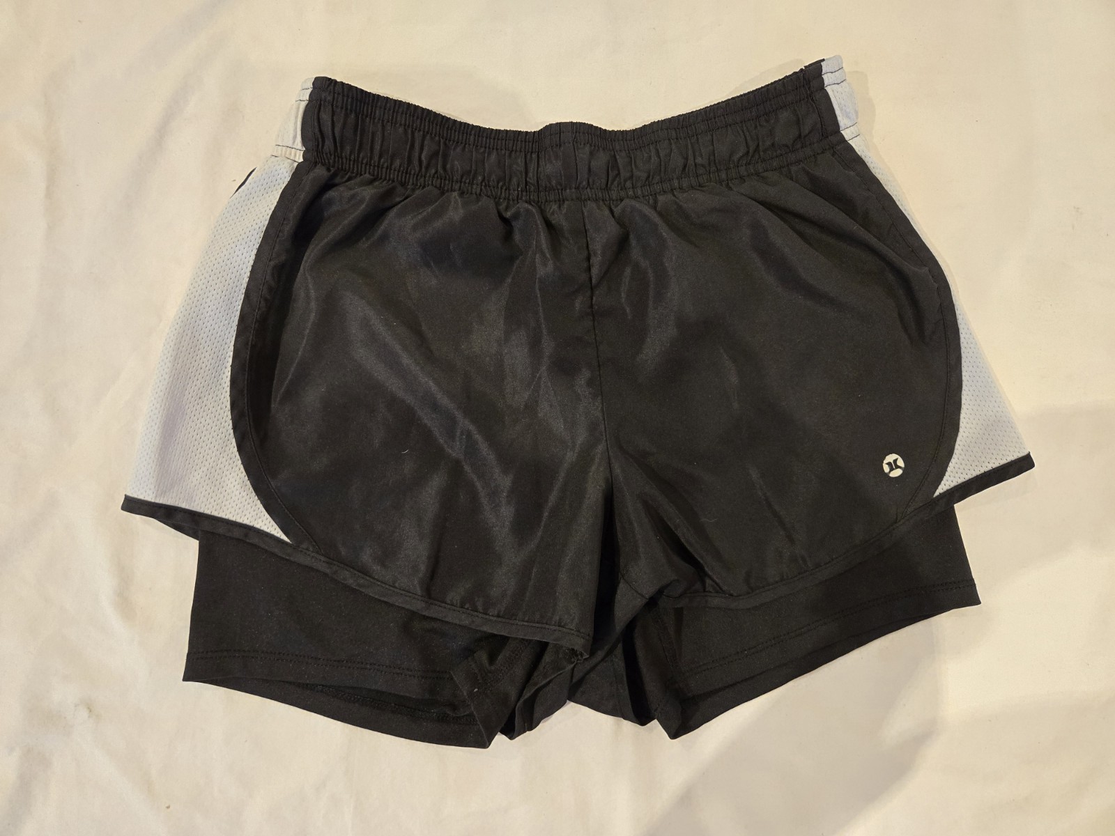 RBX Women’s Running Shorts w/ Built-In Spandex – Size Small – Black