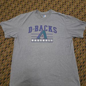 Arizona Diamondbacks D Backs Shirt Mens Large Gray MLB Tee READ Deric Showman...