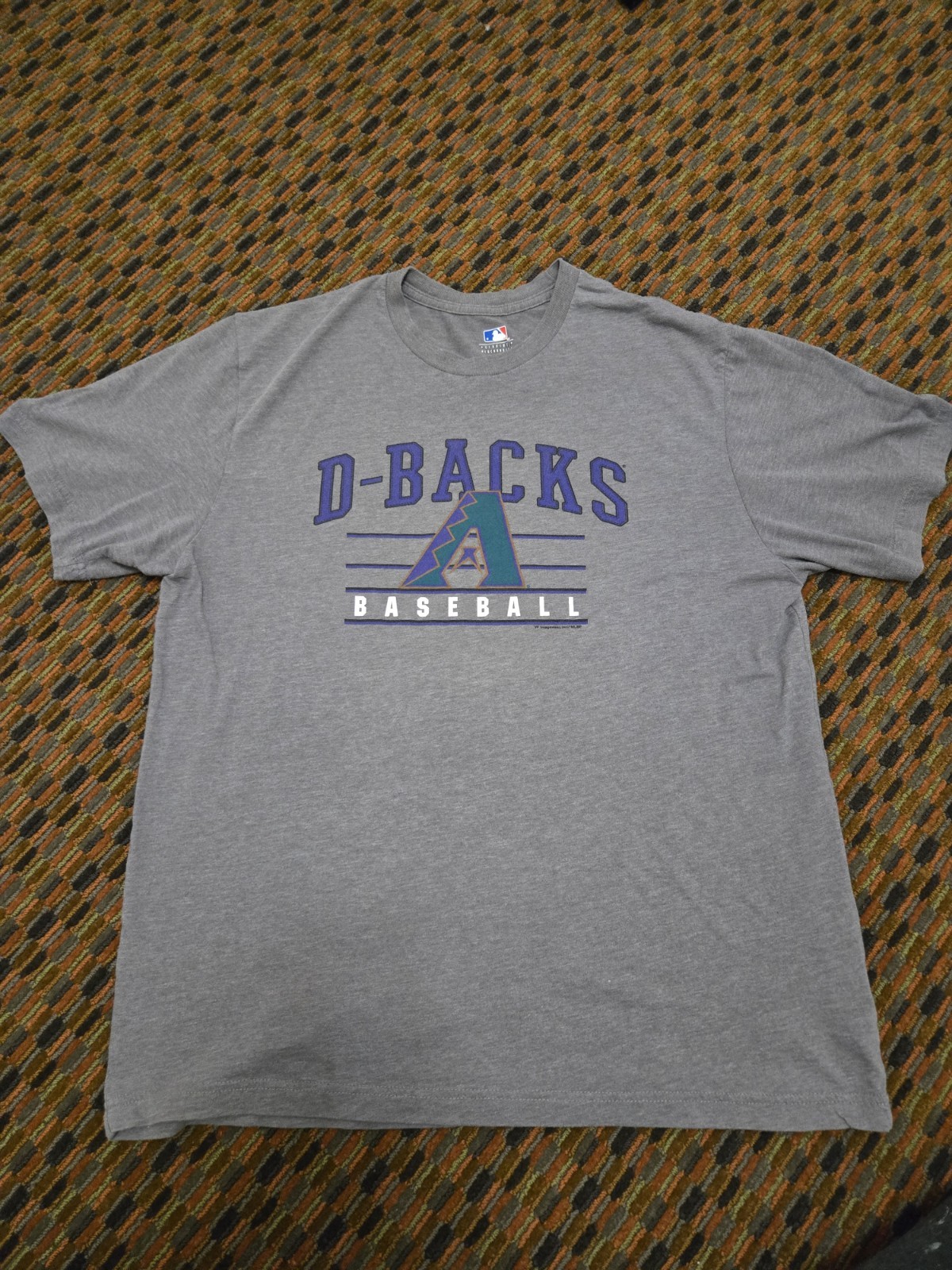 Arizona Diamondbacks D Backs Shirt Mens Large Gray MLB Tee READ Deric Showman...
