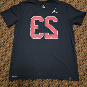 Nike Air Jordan 23 T Shirt Mens Large Black Dri Fit Athletic Basketball Tee