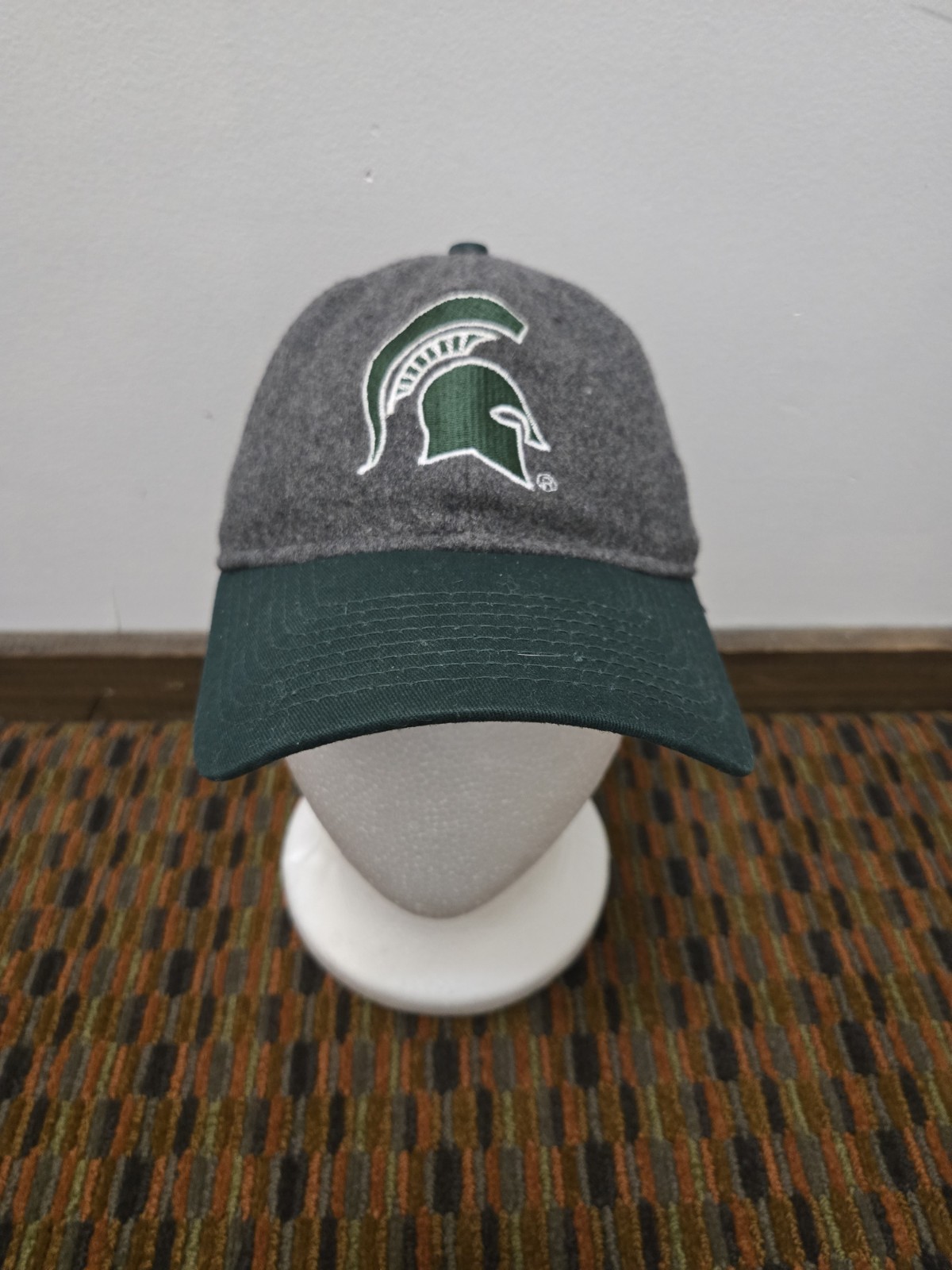 New Era Michigan State Spartans 9Twenty Strapback Hat Gray Green MSU Cap