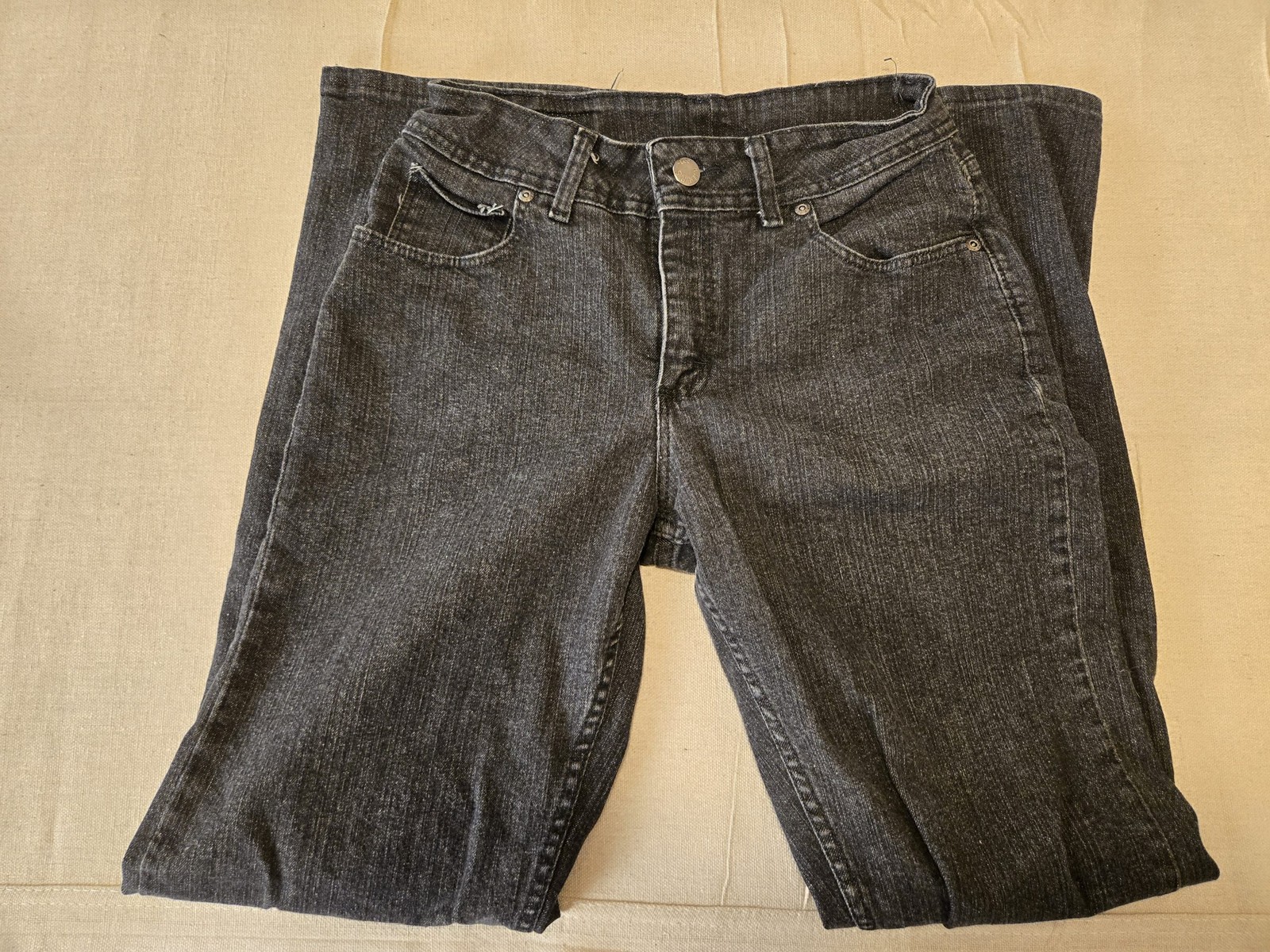 Riders by Lee Jeans Bootcut Women's 8M Black Denim Cotton Stretch