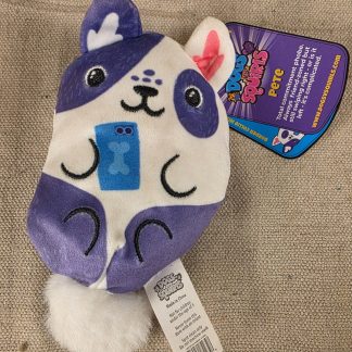 Dogs vs Squirls PETE #025 Border Collie Mix Plush Toy Purple Wave