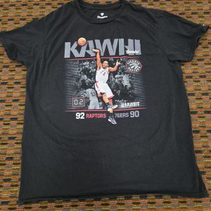 Kawhi Leonard Toronto Raptors Playoffs T-Shirt Black Fanatics NBA Graphic Tee