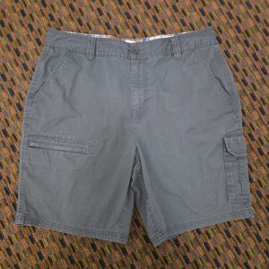 Red Head Cargo Shorts Mens 36 Gray Outdoor Utility Cotton Flat Front