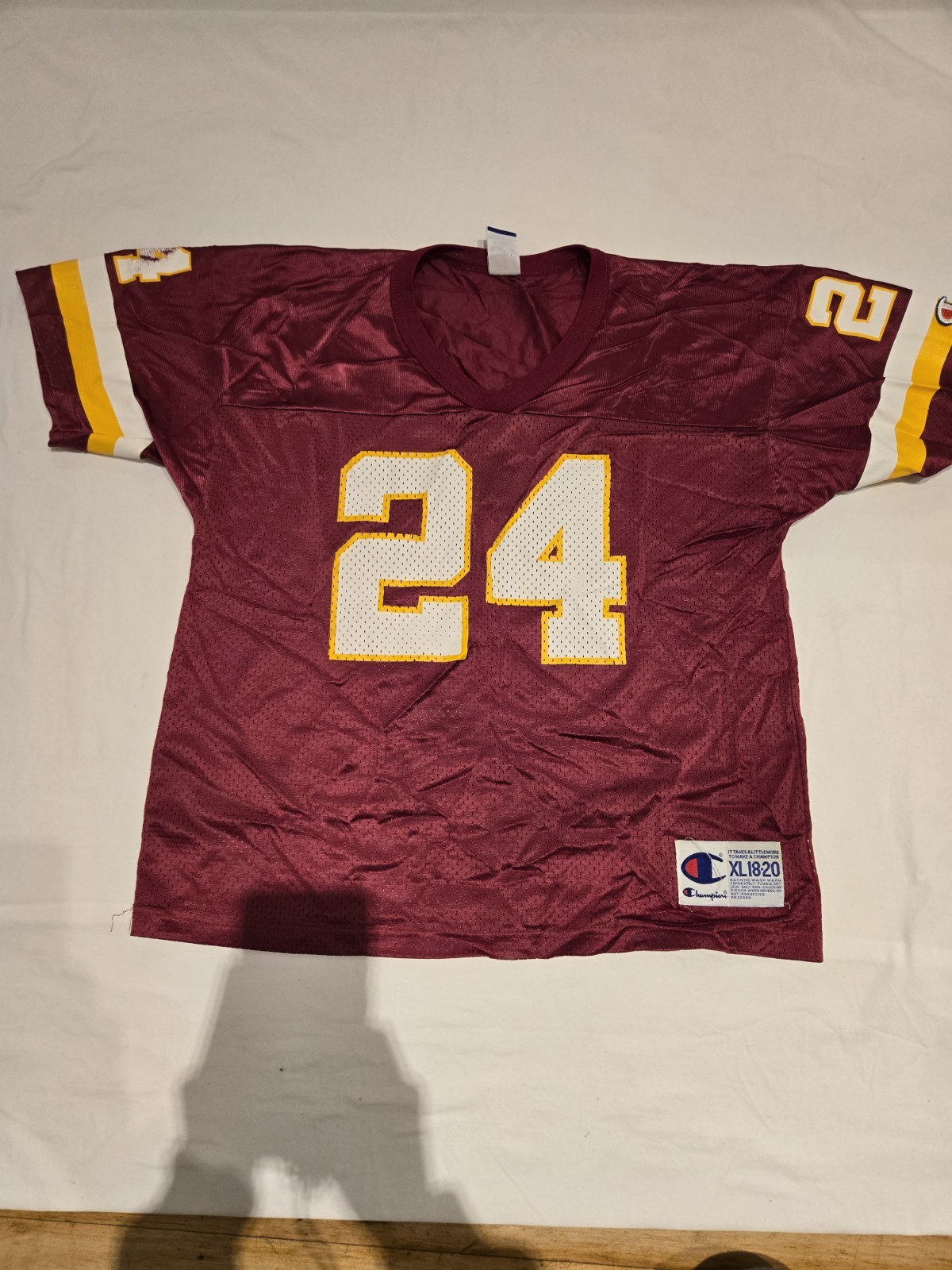 Champion Washington Redskins CHAMP BAILEY nfl VINTAGE Jersey Youth 18-20 Mesh