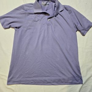 Cutter & Buck Shirt Men’s M Short Sleeve Purple Polo Drytecluxe