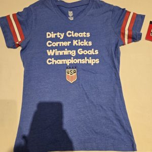 NWT Team USA Soccer Youth Girls Graphic T-Shirt Blue Size M