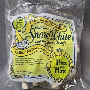 Vintage 1992 McDonald's Happy Meal Disney Snow White “Prince with Horse” NIP