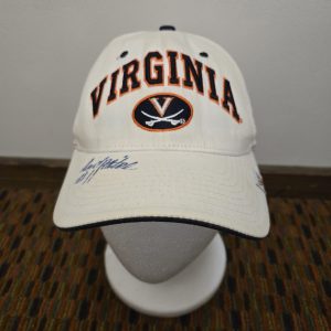 Zephyr Virginia Cavaliers Strapback Hat White NCAA College Cap Signed Autograph