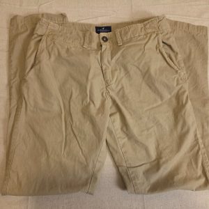 American Eagle Outfitters Slim Straight Chino Pants Mens 32x34 Khaki