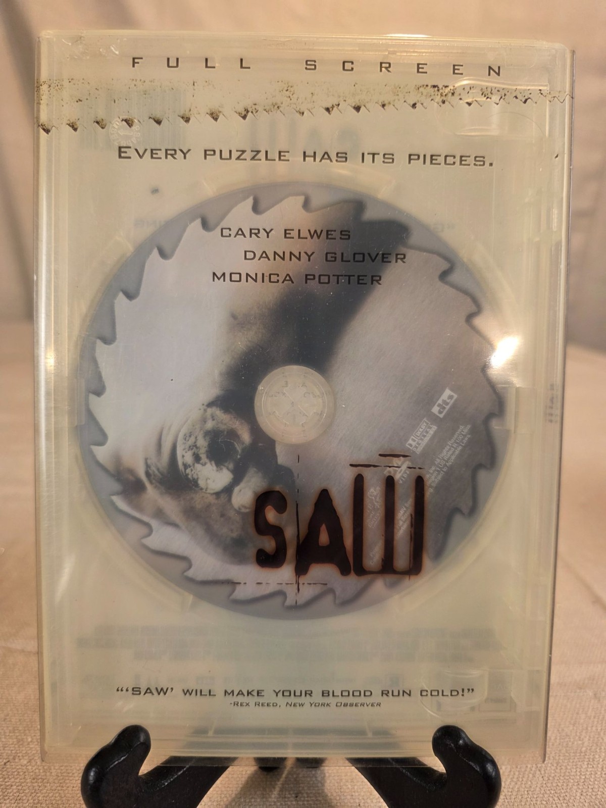 Saw Full Screen DVD 2004 Horror Movie Cary Elwes Danny Glover