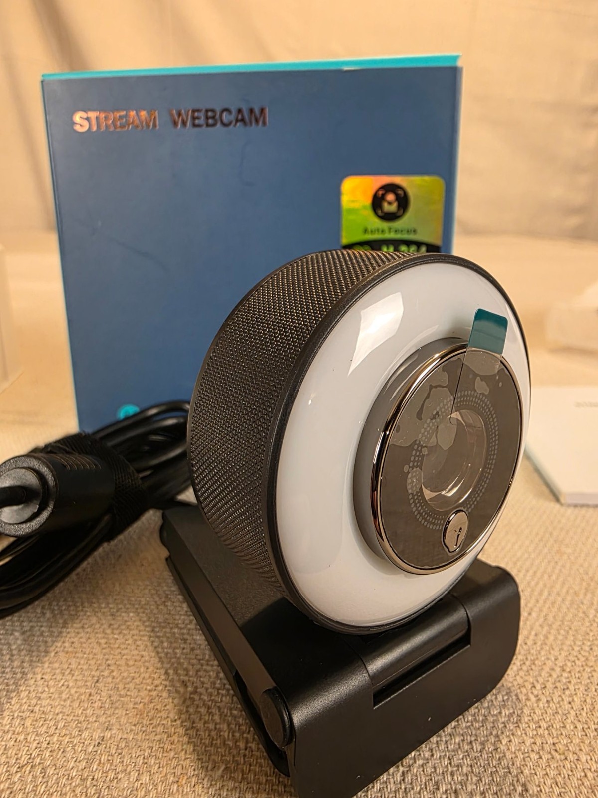 Stream Webcam HD960 with Auto Focus and Ring Light USB 2.0
