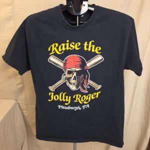 Gildan Pittsburgh Pirates Raise The Jolly Roger T-Shirt Men Large Black