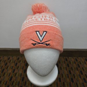 Virginia Cavaliers Basketball Pom Beanie Hat Orange White NCAA Knit Cap WCM...