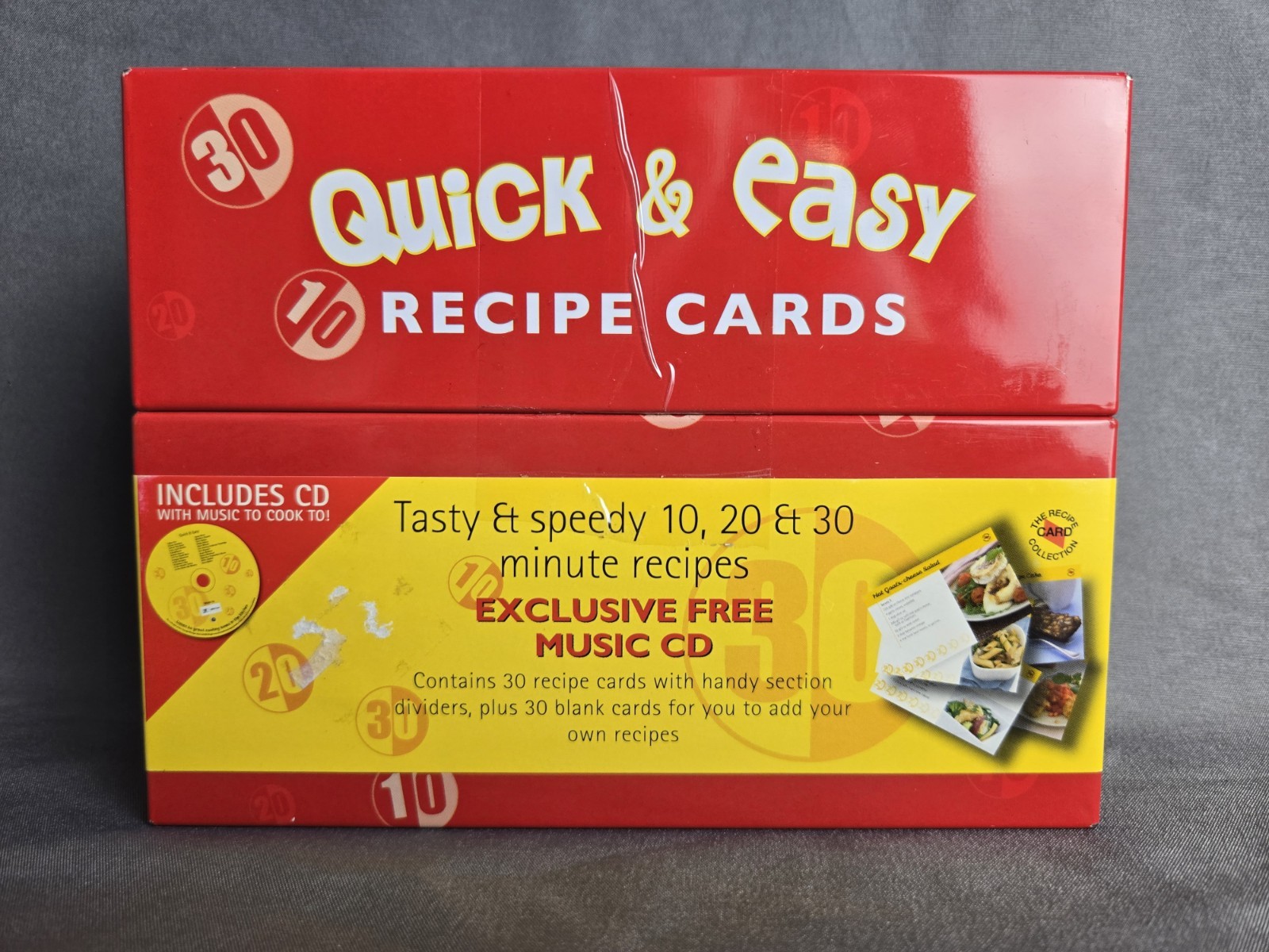 Quick & Easy Recipe Cards: Tasty & Speedy 10, 20, & 30 Minute Recipes with Music