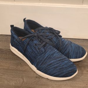 TOMS Del Rey Knit Lace Up Sneakers Women's 8.5 Blue