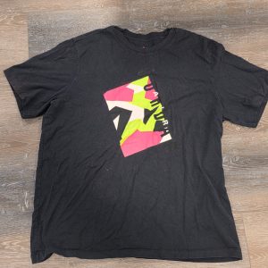 Air Jordan Graphic T-Shirt Men's XL Black Pink Green Short Sleeve