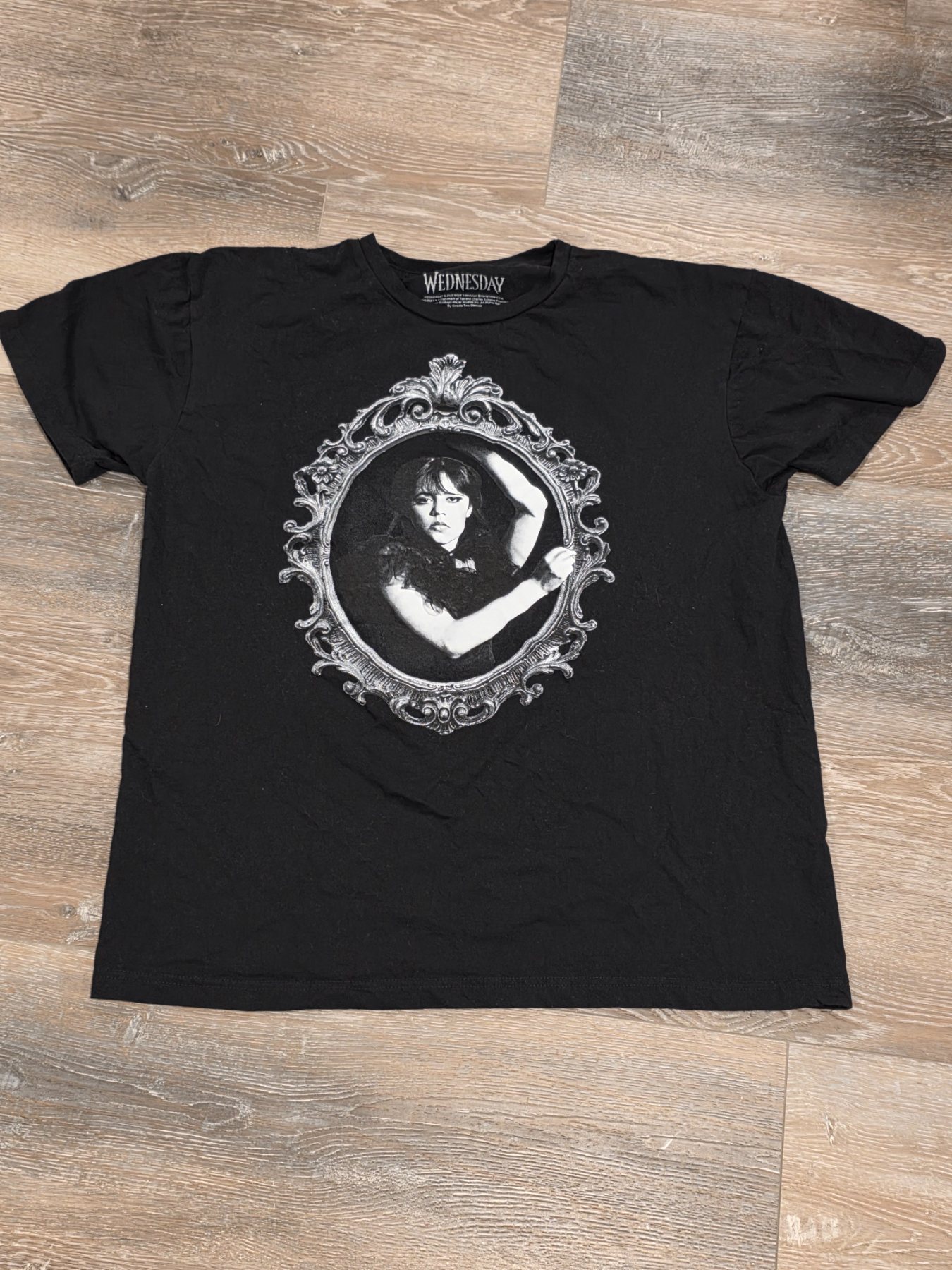 Wednesday Goods Two Sleeves Graphic T-Shirt Unisex L Black