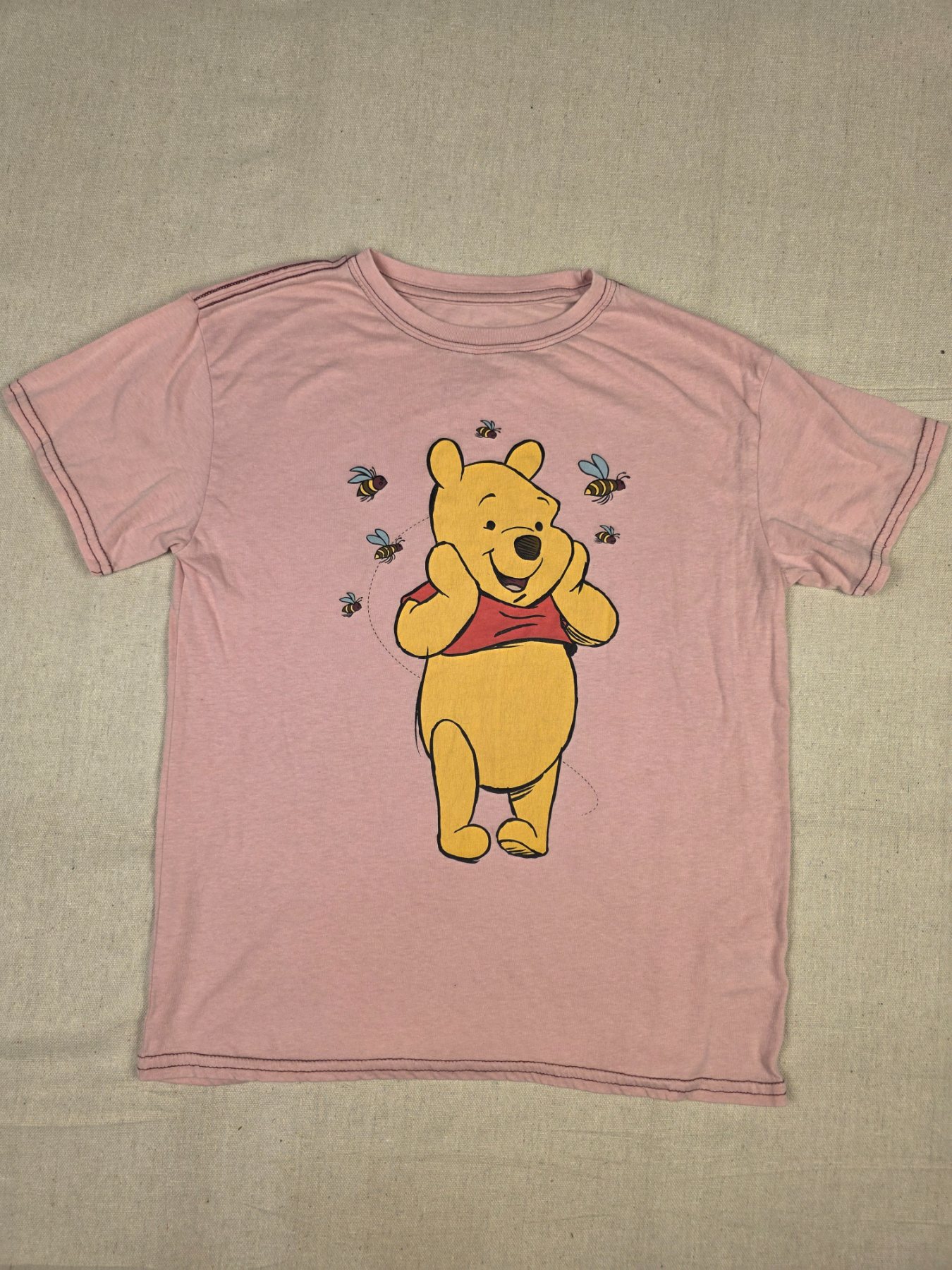 Disney Winnie the Pooh Bees Graphic T-Shirt Youth M 7-9 Pink