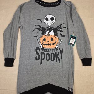 Disney Nightmare Before Christmas Jack Sleep Shirt Kids S 4-6 Gray