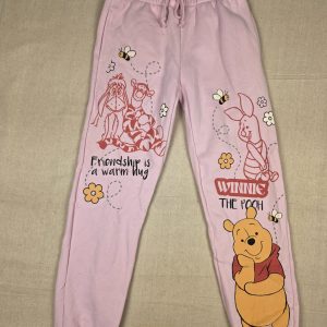 Disney Winnie the Pooh Graphic Jogger Sweatpants Women's XS Pink