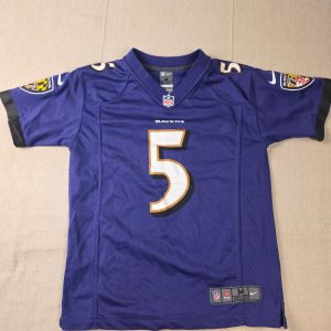 Nike Baltimore Ravens Joe Flacco #5 NFL Jersey Youth M Purple