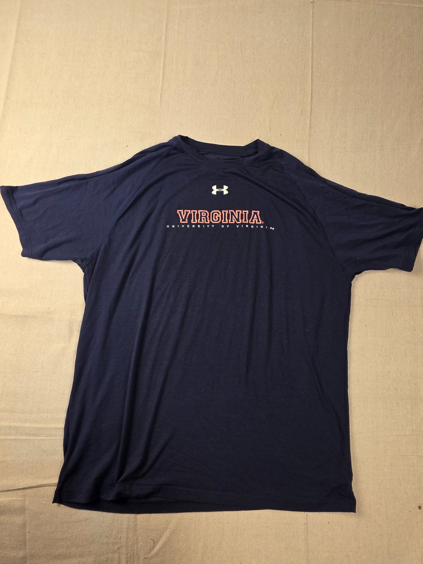 Under Armour University of Virginia Cavaliers Men's M Navy Athletic T-Shirt