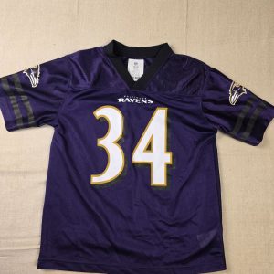 NFL Team Apparel Baltimore Ravens Alex Collins #34 Youth L Purple Jersey