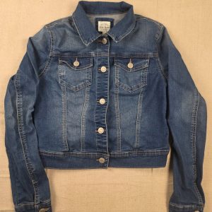 Wax Jean Basic Denim Women’s Button Front Jacket Size M Blue