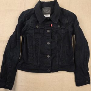 Levi's Trucker Denim Jacket Unisex Kids L 12-13 Years Black