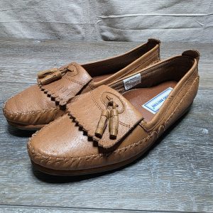Giorgio Brutini Madison Tassel Kiltie Moc Toe Loafers Men's 9 Brown Leather