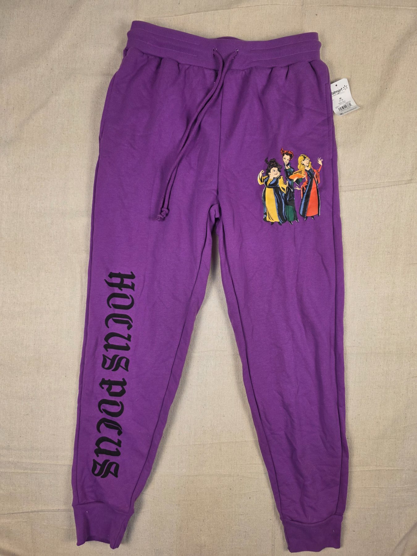 Disney Hocus Pocus Jogger Sweatpants Juniors M (7-9) Purple