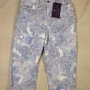 Gloria Vanderbilt Amanda Capri Pants Women's 4P Lavender Paisley