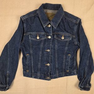 Limited Jeans Denim Trucker Jacket Women's S Dark Blue Cotton