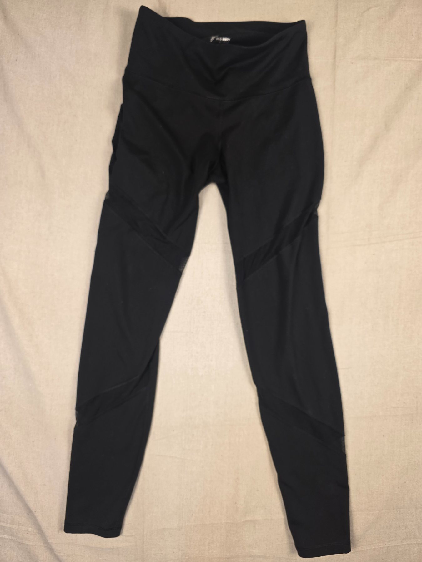 Old Navy Active Go-Dry Mesh Panel Leggings Women's M Black
