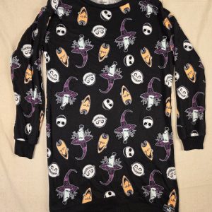 Disney Nightmare Before Christmas Long Sleeve Tunic Sweater Womens XS Black